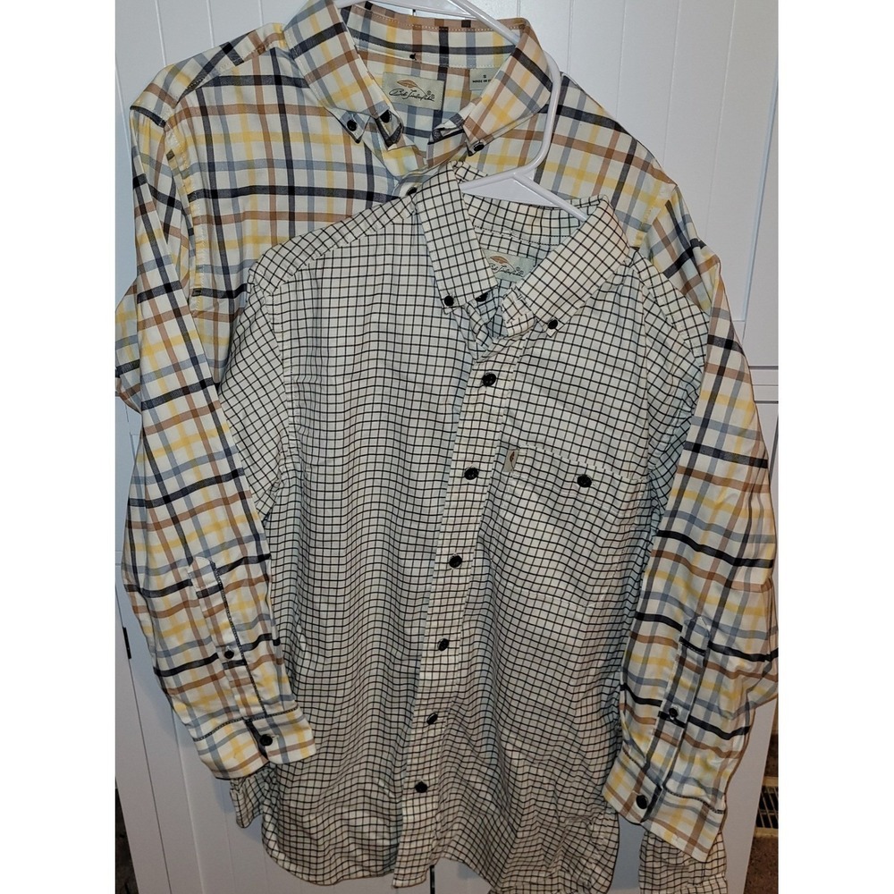 Bob Timberlake Mens Small Button Down Long Sleeve Plaid Shirt Lot of 2